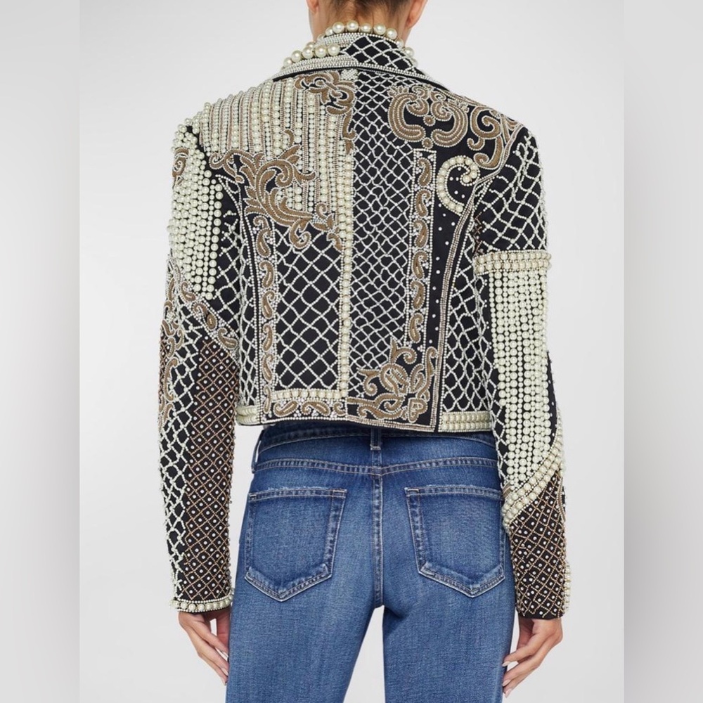 L’agence Kya Embellished Cropped Blazer - Picture 3 of 6
